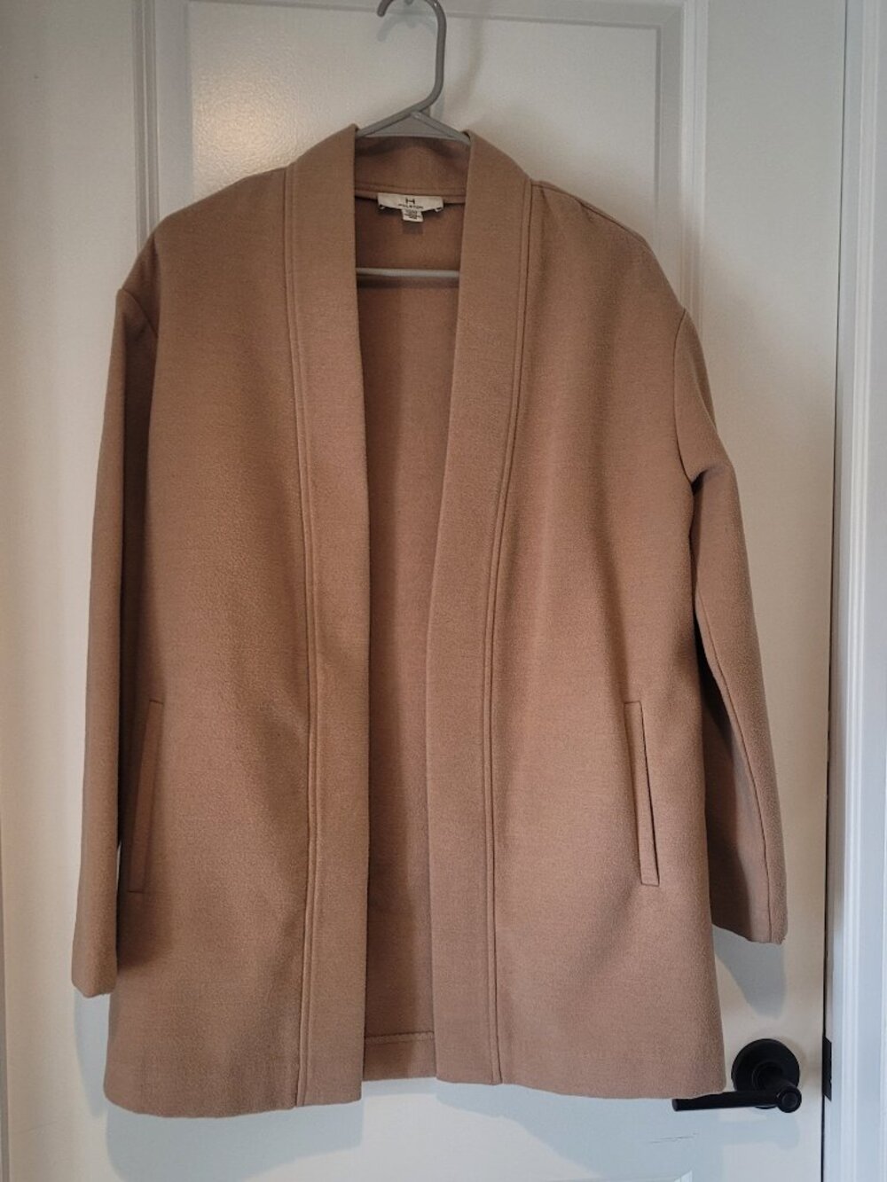 H By Halston Coat in Camel